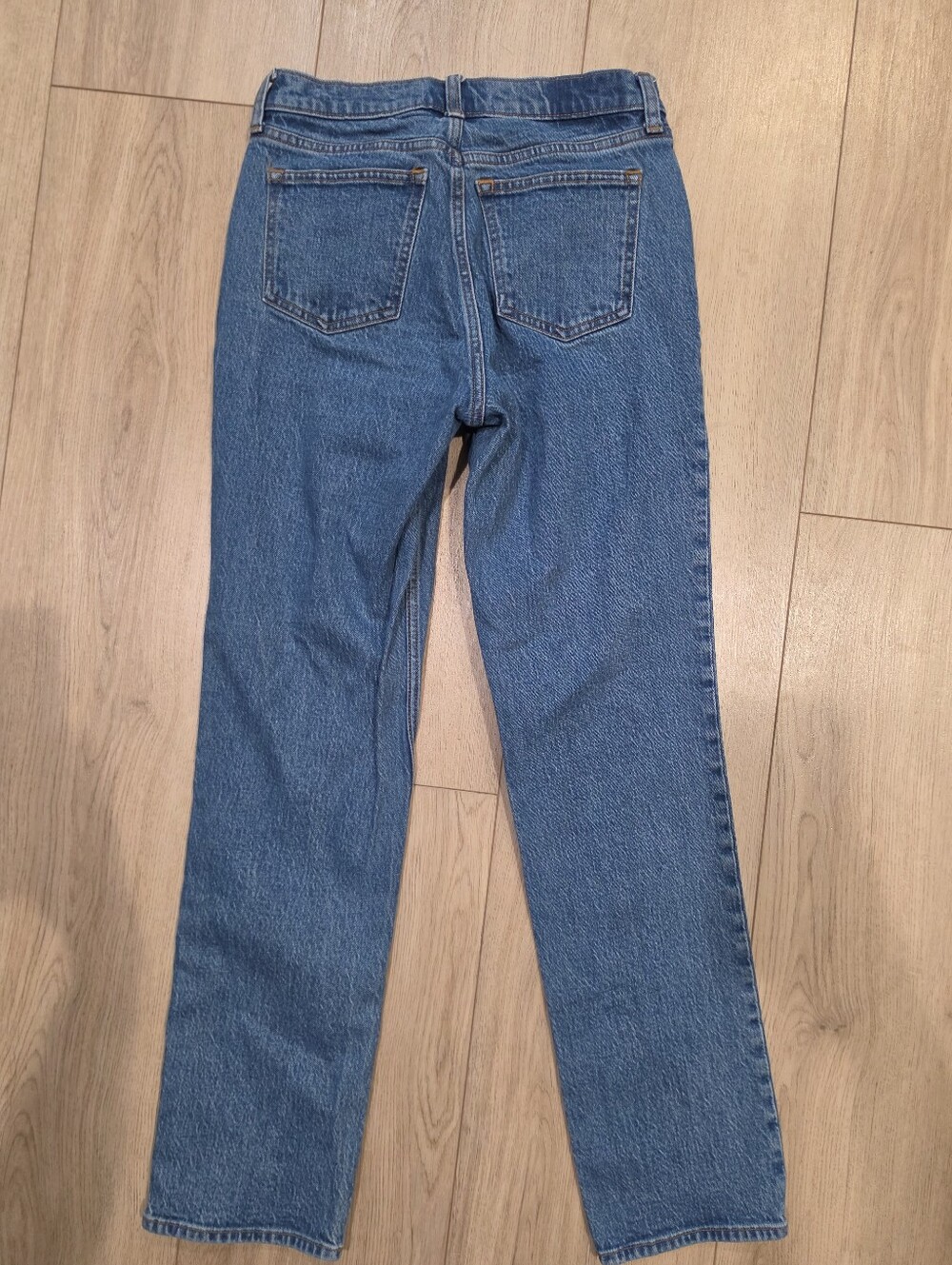 Abercrombie & Fitch Women’s 90s Straight Mid Rise Jeans Size 25 Medium Wash - Picture 4 of 5